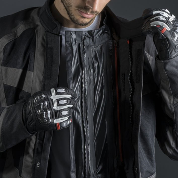 Campera LS2 Scout Hombre Negro / Gris